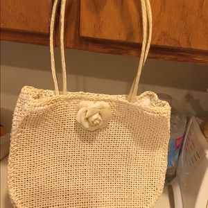 Summer straw purse